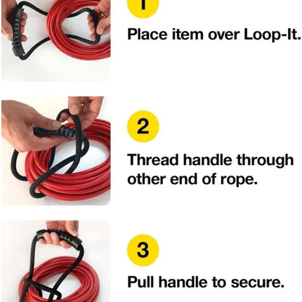 4 pieces - Cable management strap - Cable management strap - Carrying rope - Handle - Storage rope - Storage accessories - Suitable for cable storage - Tools - Water pipes - Black - 10*40cm.