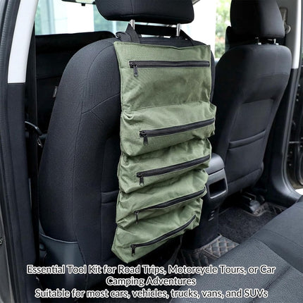 Tool bag - storage bag - tool bag - tools not included - foldable - portable - storage accessories - suitable for electricians and repairmen - tool bag - green - 47*28 cm.