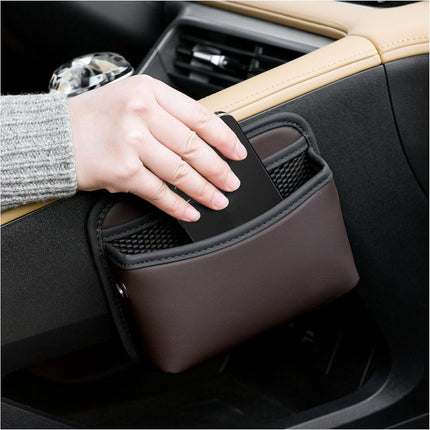 Car storage bag - 18*15*5.5 cm - Car storage bag - Storage - Universal car storage bag - Self-adhesive storage bag - Car essentials - Universal storage accessories for the car seat holder.