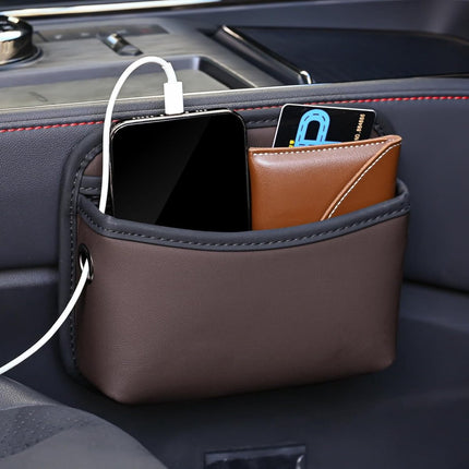 Car storage bag - 18*15*5.5 cm - Car storage bag - Storage - Universal car storage bag - Self-adhesive storage bag - Car essentials - Universal storage accessories for the car seat holder.