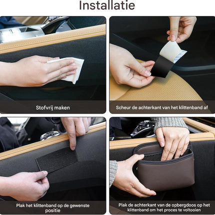 Car storage bag - 18*15*5.5 cm - Car storage bag - Storage - Universal car storage bag - Self-adhesive storage bag - Car essentials - Universal storage accessories for the car seat holder.