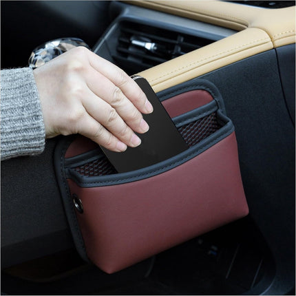 Car storage bag - 18*15*5.5 cm - Car storage bag - Storage - Universal car storage bag - Self-adhesive storage bag - Car essentials - Universal storage accessories for the car seat holder.