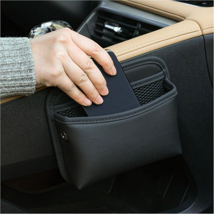 Car storage bag - 18*15*5.5 cm - Car storage bag - Storage - Universal car storage bag - Self-adhesive storage bag - Car essentials - Universal storage accessories for the car seat holder.