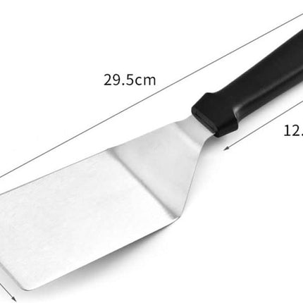 Stainless Steel BBQ Spatula - Barbecue Spatula - BBQ Accessories - Spatula - BBQ Essentials - Steak Spatula - Barbecue Spatula - Kitchen Tools - Barbecue Spatula - Stainless Steel Spatula - Teppanyaki Spatulas - Grill Spatula - Stainless Steel Grill Scrap.