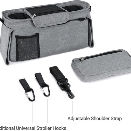 Stylish six-piece bathroom set with soap dispenser and storage accessories.