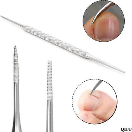 Toenail File - Nail Lifter - Ingrown - Dirt - Fungal Nail - Care - Stainless Steel - 1 piece.