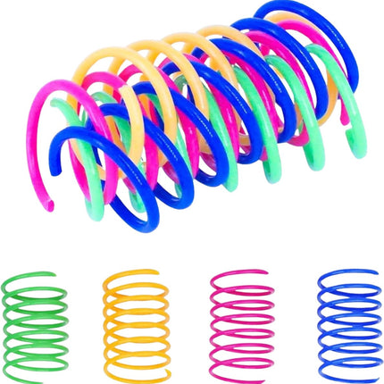Cat Feather Sniffing Pack - Colored - 6 pieces | Cat Toys - Spring - Cat Toys - Springs - Cat Toy - Toys for Cats - Play Feather - Kittens.