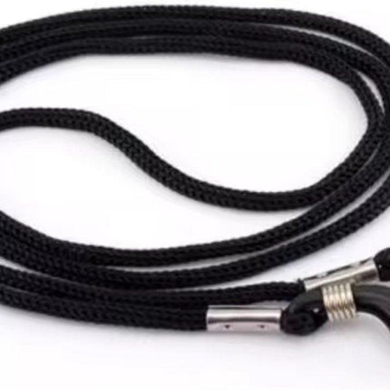 Glasses Cord / 12 Pieces / Black Cord / 3D.