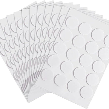 Double-Sided Glue Dots Candle Wick Stickers - 18 mm - 100 Stickers.