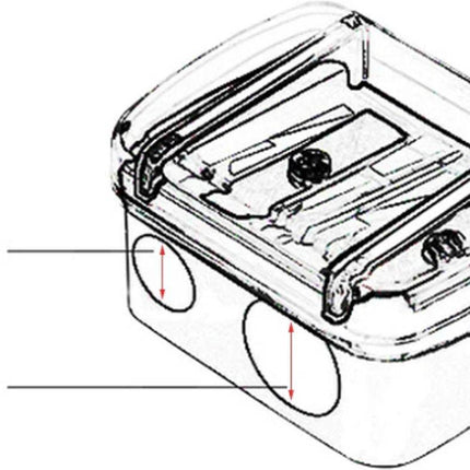 Black 2-hole pencil sharpener - Makeup sharpener with collection tray - plastic.