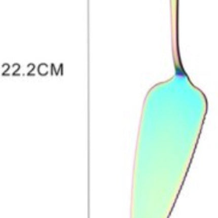 Cake Peel | Pizza Peel | Cake Cutter | Pizza Cutter | With Serrated Edge | Stainless Steel | Bronze.