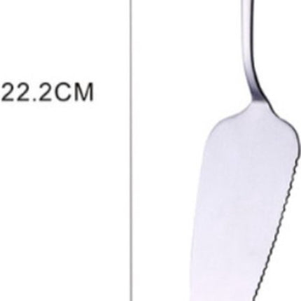 Cake Peel | Pizza Peel | Cake Cutter | Pizza Cutter | With Serrated Edge | Stainless Steel | Bronze.