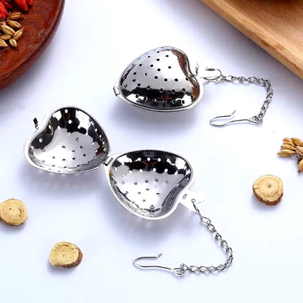 Stainless Steel Heart-shaped Tea Infuser | Male Tea Filter | Separate Tea Strainer | Herb Heart | Sieve | Tongs | Infuser | Tea Egg | Mr Tea | Little Tea Man | Stainless Steel.