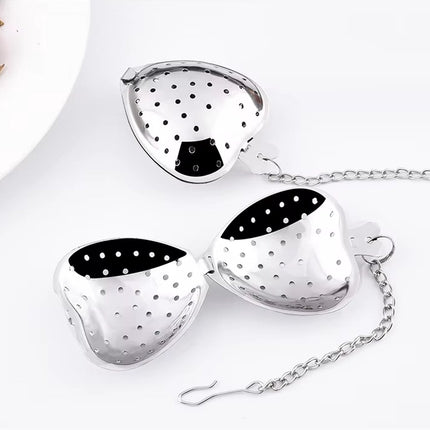 Stainless Steel Heart-shaped Tea Infuser | Male Tea Filter | Separate Tea Strainer | Herb Heart | Sieve | Tongs | Infuser | Tea Egg | Mr Tea | Little Tea Man | Stainless Steel.