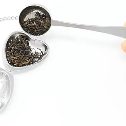 Stainless Steel Heart-shaped Tea Infuser | Male Tea Filter | Separate Tea Strainer | Herb Heart | Sieve | Tongs | Infuser | Tea Egg | Mr Tea | Little Tea Man | Stainless Steel.