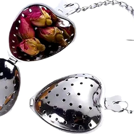 Stainless Steel Heart-shaped Tea Infuser | Male Tea Filter | Separate Tea Strainer | Herb Heart | Sieve | Tongs | Infuser | Tea Egg | Mr Tea | Little Tea Man | Stainless Steel.