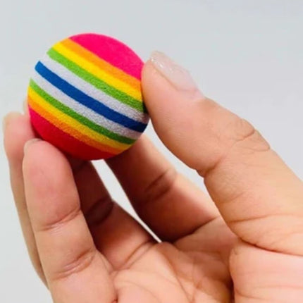 4 Pieces Cat Balls | Cat Toys | Cat Toys | Interactive Play | Kittens | 3.5 CM | Rainbow 4 Pieces.