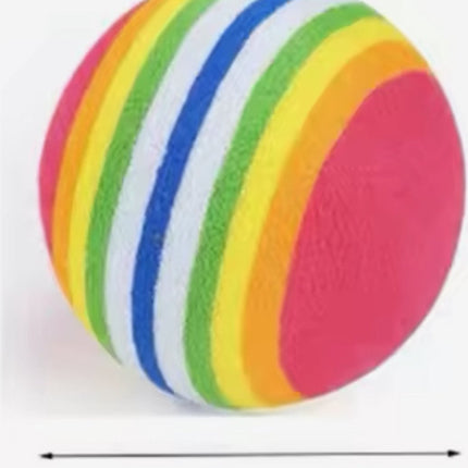 4 Pieces Cat Balls | Cat Toys | Cat Toys | Interactive Play | Kittens | 3.5 CM | Rainbow 4 Pieces.