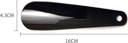 Plastic Shoehorn 16 CM | Shoe Entry Aid | Shoe Accessories | BLACK.