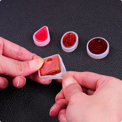 Epoxy molds for pendants - Silicone jewelry mold - Set of 5.