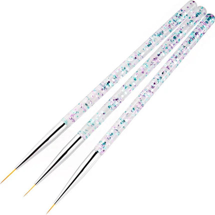 Nail Art Pens Set of 3 | Nail Brushes | GOLD.