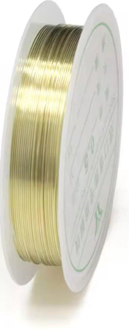 Metal wire | iron wire | For making jewelry, for example | Bronze colored | 0.5MM.