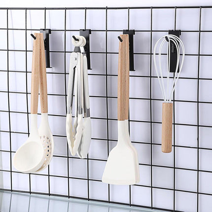 Gridwall Hooks 30 Pieces - 10/15/20cm - Iron - Black - Commercial Quality - Grid Wall Panels Accessory - Garage - Shop - Storage accessories.