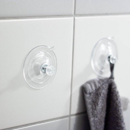 Brute Strength - 15 x Threaded Suction Cup - 40MM M4x10 - Suction cup with hook alternative to window film - sun protection suction cups - suction cup hooks - nut – bolt - glass - hanging hooks.