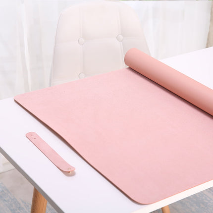 Dengjunhu Desk Pad Protector,Mouse Pad,Office Desk Mat, Non-Slip Desk Blotter, Laptop Desk Pad, Waterproof Desk Writing Pad for Office and Home Pink.
