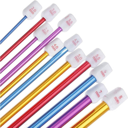 Ruibeauty 11Pcs Long Tunisian Afghan Crochet Hooks Aluminum Knitting Needles 10.6.