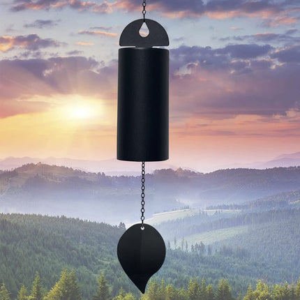 Deep Resonance Serenity Bell Large Metal Cylinder Wind Chimes Outdoor Windbell Deep Tone 30 Inch Garden Wind Chimes for Patio and Terrace Musical Windchime Outdoor and Home Decoration.