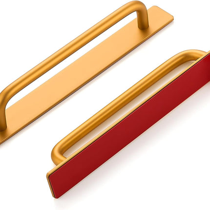 2 Pack Adhesive Handles Self Stick Instant Cabinet Handles 5.83" Stick on Cabinet Handles Drawer Push Pull Handles Helper Sliding Screen Door Handles for Sliding Closet Window Wardrobe - 5.83 inch(148mm) Black.