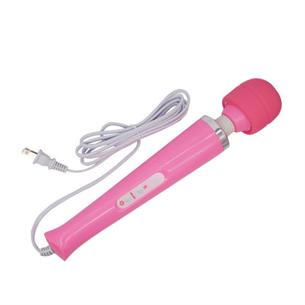 Tutuviw 10 Speeds Wired Powerful Handheld Electric Back Massager with Strong Vibrations, Personal Therapy Massager for Muscle Aches, Sports Recovery, Body Pain (Black) Pink.