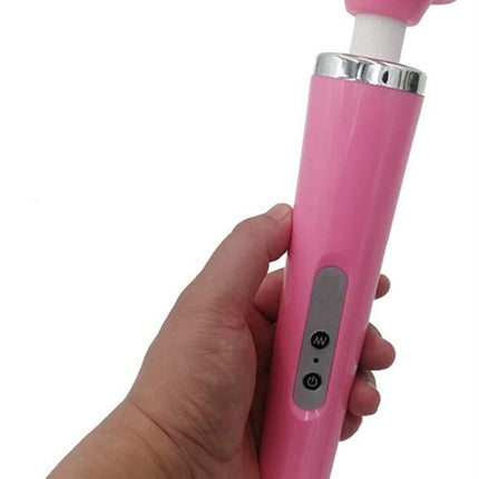Tutuviw 10 Speeds Wired Powerful Handheld Electric Back Massager with Strong Vibrations, Personal Therapy Massager for Muscle Aches, Sports Recovery, Body Pain (Black) Pink.