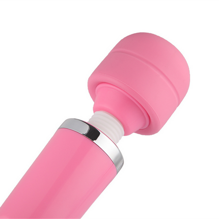 Tutuviw 10 Speeds Wired Powerful Handheld Electric Back Massager with Strong Vibrations, Personal Therapy Massager for Muscle Aches, Sports Recovery, Body Pain (Black) Pink.