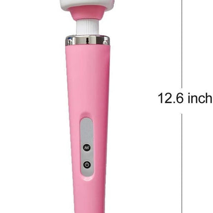 Tutuviw 10 Speeds Wired Powerful Handheld Electric Back Massager with Strong Vibrations, Personal Therapy Massager for Muscle Aches, Sports Recovery, Body Pain (Black) Pink.