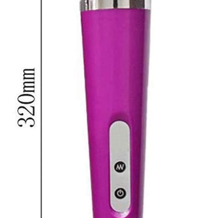 Tutuviw 10 Speeds Wired Powerful Handheld Electric Back Massager with Strong Vibrations, Personal Therapy Massager for Muscle Aches, Sports Recovery, Body Pain (Black) Purple.