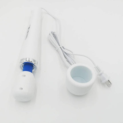 Tutuviw 10 Speeds Wired Powerful Handheld Electric Back Massager with Strong Vibrations, Personal Therapy Massager for Muscle Aches, Sports Recovery, Body Pain (Black) White.