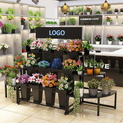 Tutuviw Plastic Flower Vase, Tall Flower Pot Pack of 1, Patio Deck Indoor Outdoor Garden Tree Planters 13.4 Inch (White) 4pcs-Black.