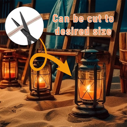 GIXUSIL 26.25 Feet Flat Wide, Oil Lamp Wick, Oil Burner Wick, Cotton Replacement Lanterns Wick with Red Stitch for Kerosene Paraffin Burner Lighting, Lantern Oil Burner, 4 Rolls 32.8'.