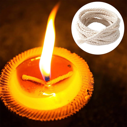 GIXUSIL 26.25 Feet Flat Wide, Oil Lamp Wick, Oil Burner Wick, Cotton Replacement Lanterns Wick with Red Stitch for Kerosene Paraffin Burner Lighting, Lantern Oil Burner, 4 Rolls 26.25'.