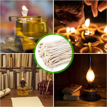 GIXUSIL 26.25 Feet Flat Wide, Oil Lamp Wick, Oil Burner Wick, Cotton Replacement Lanterns Wick with Red Stitch for Kerosene Paraffin Burner Lighting, Lantern Oil Burner, 4 Rolls 26.25'.