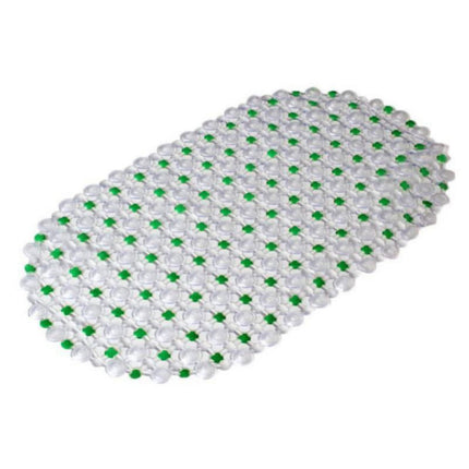 Shower Mats Non Slip Without Suction Cups, 15× 26.8 Inch, PVC Bathroom Mats, Bath Mats for Shower and Bathroom, Quick Drying Dark Blue.