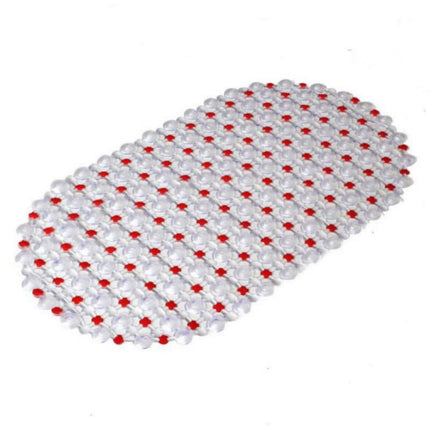 Shower Mats Non Slip Without Suction Cups, 15× 26.8 Inch, PVC Bathroom Mats, Bath Mats for Shower and Bathroom, Quick Drying Dark Blue.
