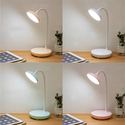 LED Desk Lamp with USB Ports,Touch Desk Lamps for Home Office with 3 Brightness Desk Light with Small Night Light,Reading Lamp Table Lamp for Bedroom Bedside Study（Pink） by Fakrich Pink.