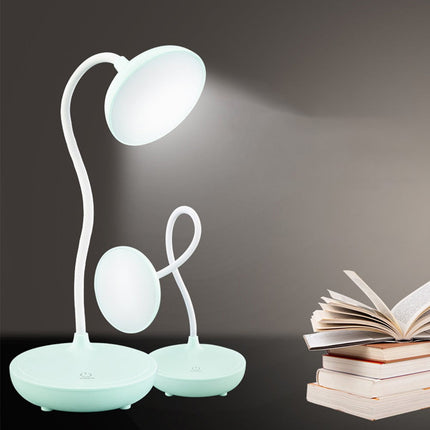 LED Desk Lamp with USB Ports,Touch Desk Lamps for Home Office with 3 Brightness Desk Light with Small Night Light,Reading Lamp Table Lamp for Bedroom Bedside Study（Pink） by Fakrich White.