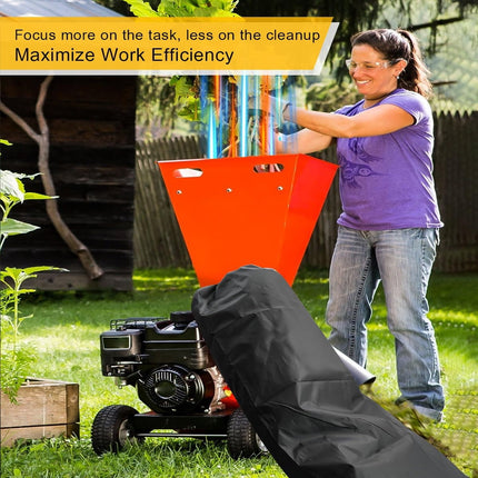 Tutuviw Wood Chipper Collection Bag,24 x 48" Big Capacity Leaf Shredder Chip Machine Bag,Reusable Lawn Wood Chipper Leaf Shredder Bag,Universal Leaf Collection Bag for Wood Slicer Splitter.