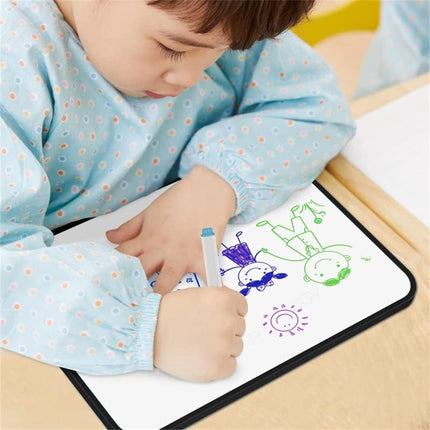 2Pcs Double-Sided Dry Erase White Board,Magnetic Small Whiteboard with Lines and Blank Surface,Portable Handheld Lapboard with Stripe,Great for Home (Random).