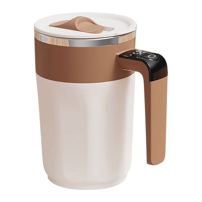 400 ML self stirring coffee mug self heating coffee Cup Fully Automatic Rechargeable Magnetic Mixing Cup with Touch-Sensitive Temperature Display for Stirring Coffee, Etc 400 mL Green.