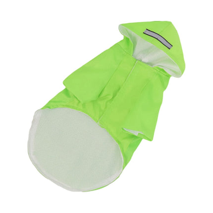Travelwant Waterproof Reflective Dog Raincoat- Adjustable Pet Jacket, Lightweight Dog Hooded Slicker Poncho for Small to X- Large Dogs and Puppies XL Green.